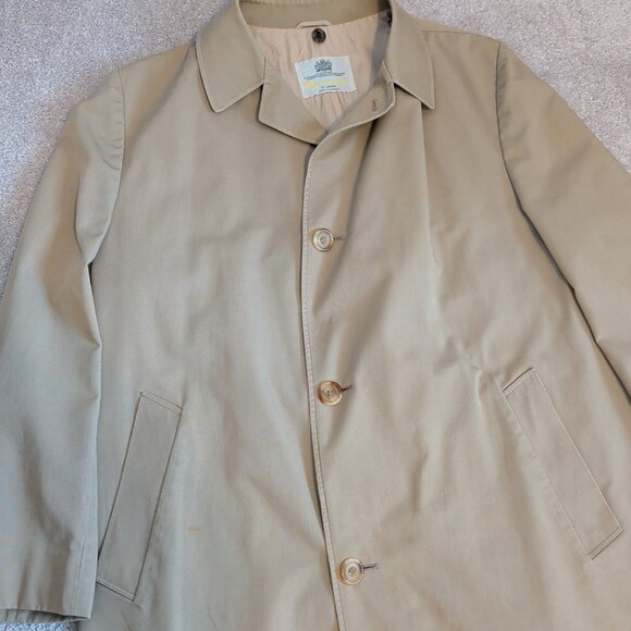 Vintage 80’s Aquascutum Trench Coat Overcoat Mens Aqua 5 XXL Punk Blokecore Vtg - Picture 3 of 16